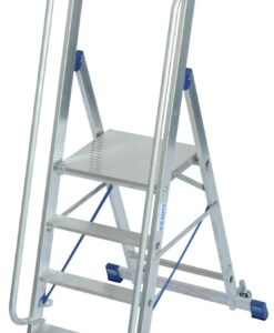 Krause Stabilo Stufen-Stehleiter mit großer Standplattform