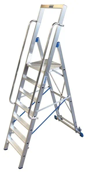 Krause Stabilo Stufen-Stehleiter mit großer Standplattform