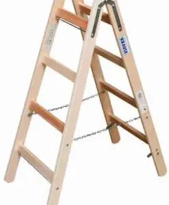 Krause Stabilo Holz Sprossen-DoppelLeiter