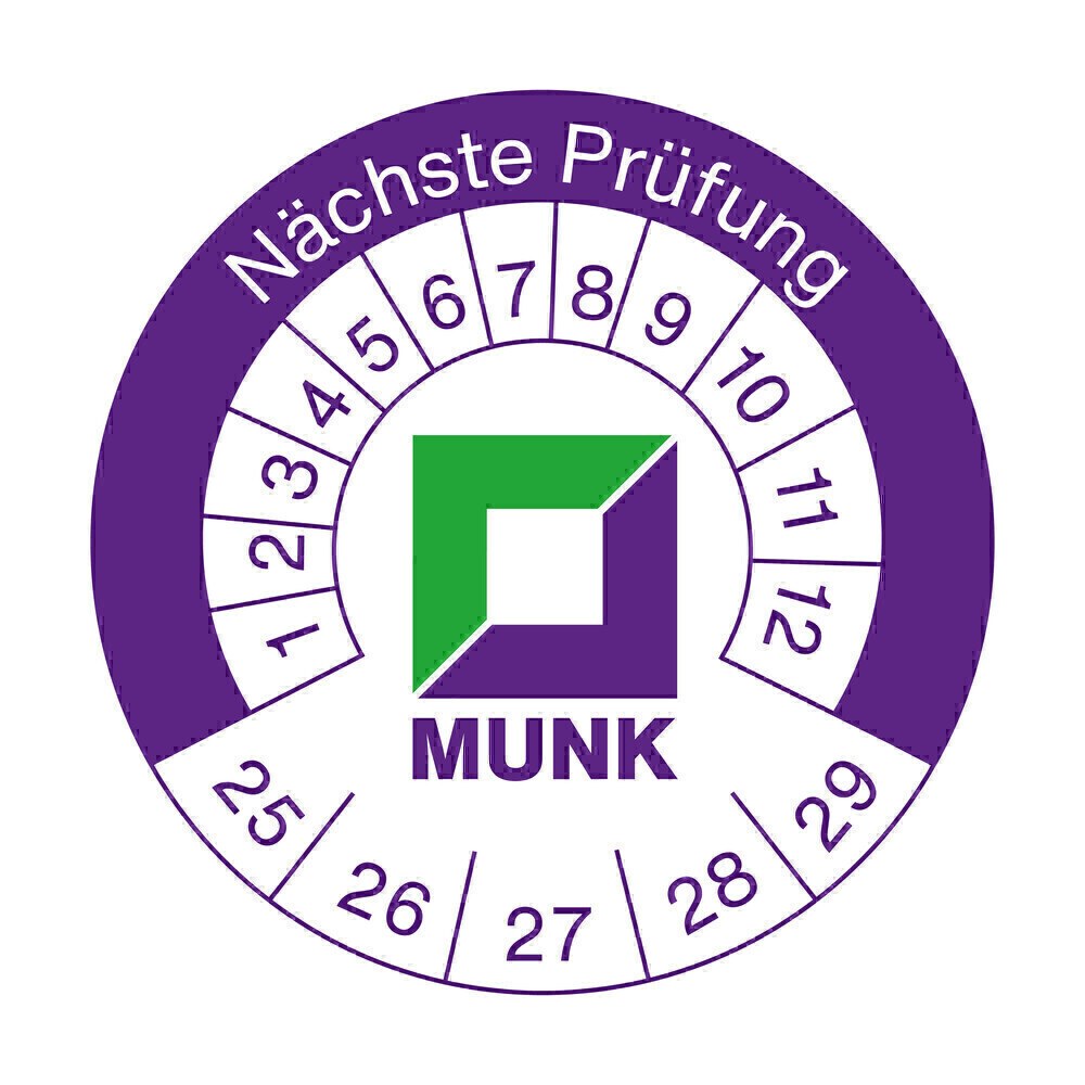Günzburger Steigtechnik Prüfplakette 40 x 40 mm | LeiterMax