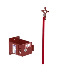 Günzburger Steigtechnik Leiterhalter pulverbeschichtet RAL 3000 Master Key | LeiterMax