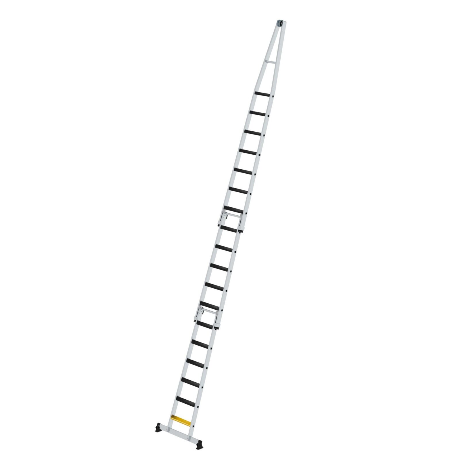 Günzburger Steigtechnik Stufen-Glasreinigerleiter-Satz mit nivello®-Traverse und clip-step R13 3-teilig | LeiterMax