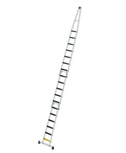 Günzburger Steigtechnik Stufen-Glasreinigerleiter-Satz mit nivello®-Traverse und clip-step R13 3-teilig | LeiterMax