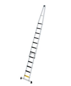 Günzburger Steigtechnik Stufen-Glasreinigerleiter-Satz mit nivello®-Traverse und clip-step R13 2-teilig | LeiterMax