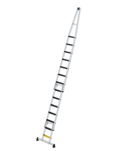 Günzburger Steigtechnik Stufen-Glasreinigerleiter-Satz mit nivello®-Traverse und clip-step R13 Kombi mit 2 Unterteilen | LeiterMax