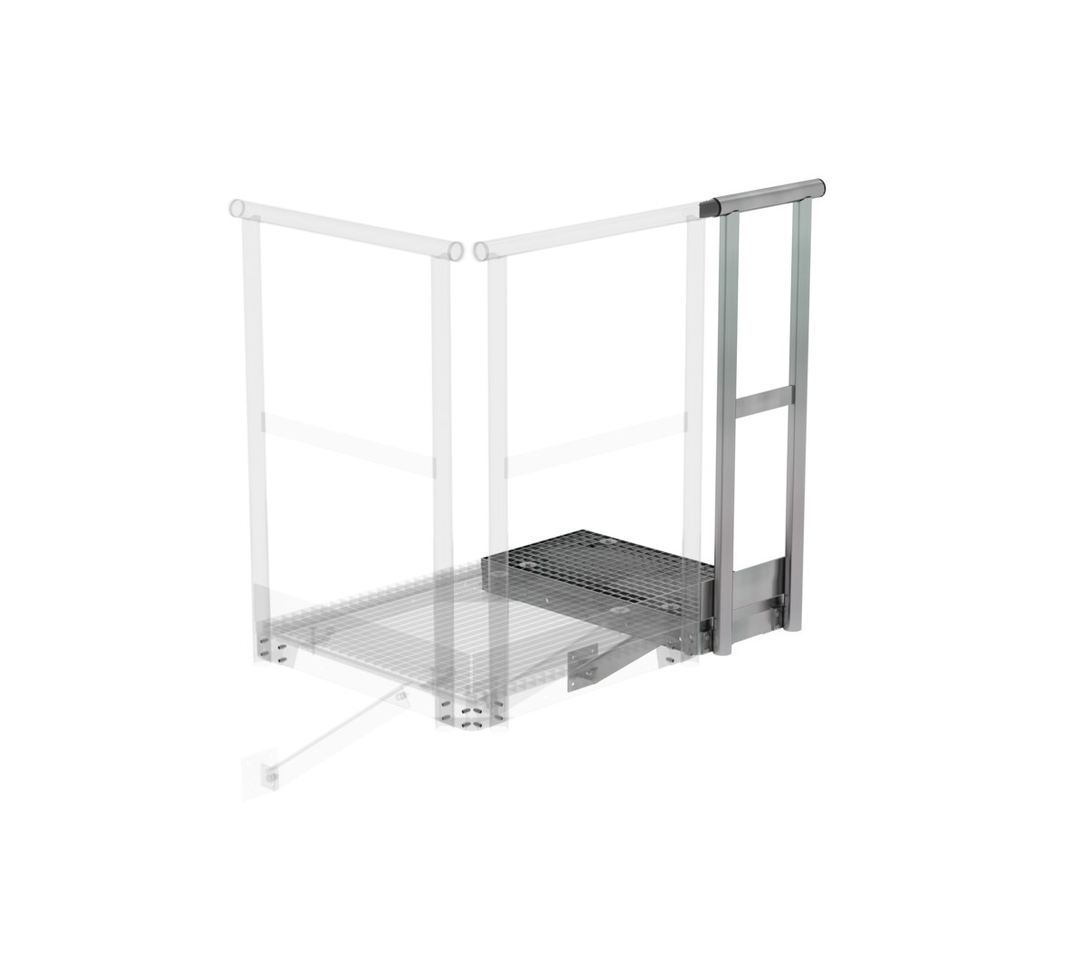 Günzburger Steigtechnik Erweiterungspodest 400 x 800 mm | LeiterMax