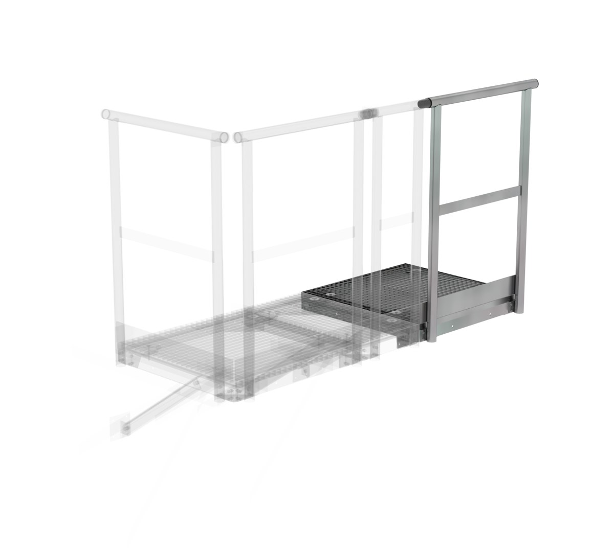 Günzburger Steigtechnik Erweiterungspodest 800 x 800 mm | LeiterMax