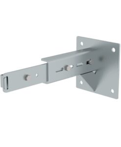 Günzburger Steigtechnik Wandhalter m. Klemmbügel, verstellbar 375-500mm, Stahl verzinkt | LeiterMax