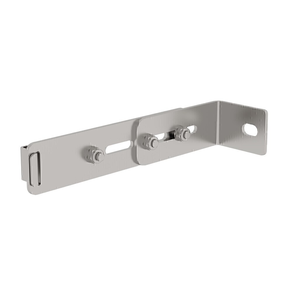 Günzburger Steigtechnik Wandhalter m. Klemmbügel, verstellbar 215-275mm, Edelstahl | LeiterMax