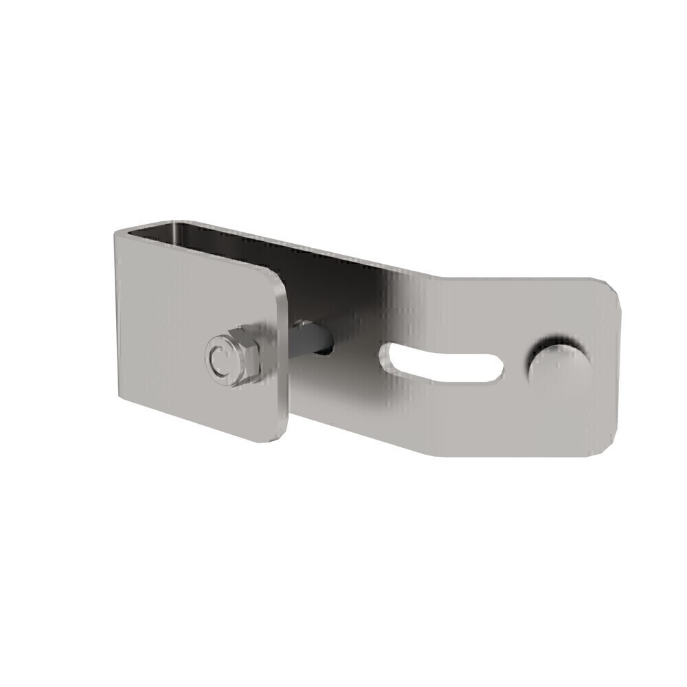 Günzburger Steigtechnik Schienenbefestigung für Leiterholm 60x25mm Edelstahl | LeiterMax