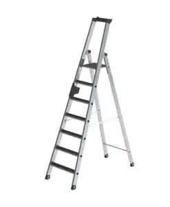 Günzburger Steigtechnik Aluminium-Stufenstehleiter clip-step R13