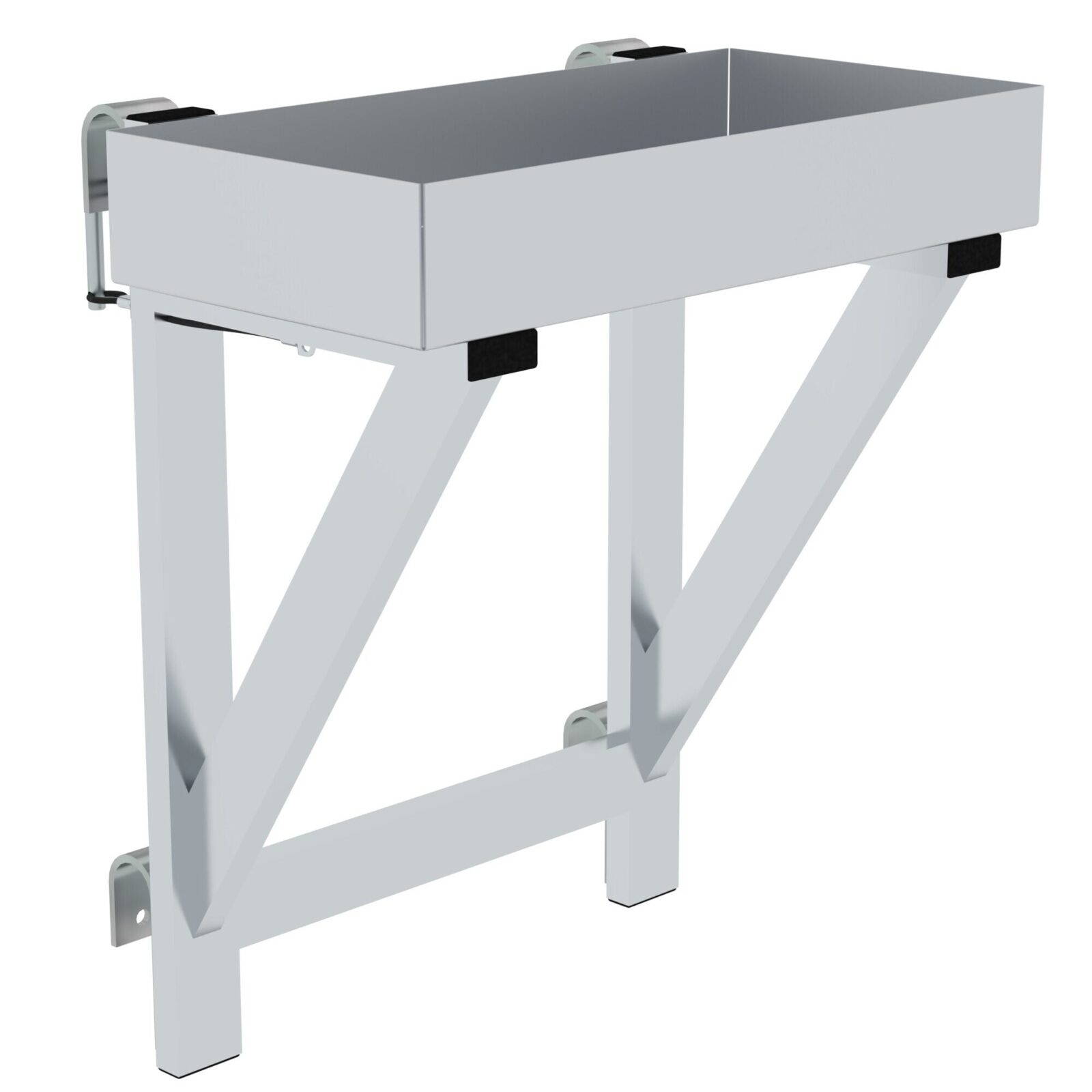 Günzburger Steigtechnik Ablageschale für Geländer 100 x 300 x 600 ab 800mm Stufenbreite | LeiterMax
