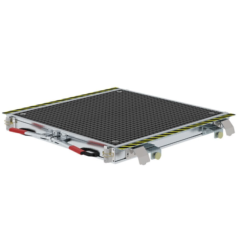 Günzburger Steigtechnik Gleispodest fahrbar GFK Gitterrost | LeiterMax