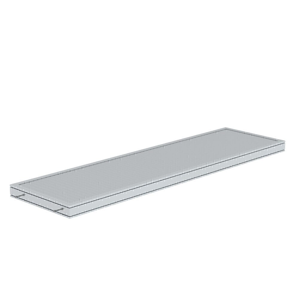Günzburger Steigtechnik Plattform Aluminium geriffelt Plattformlänge 3060 mm | LeiterMax