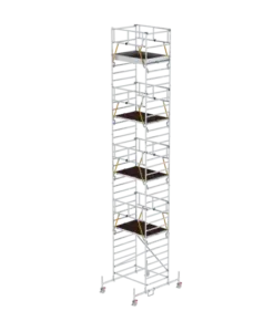 Günzburger Steigtechnik Rollgerüst SG 1,35 x 1,80 m mit Fahrbalken & Doppel-Plattform | LeiterMax