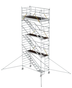 Günzburger Steigtechnik Rollgerüst SG 1,35 x 3,0 m mit Schrägaufstiegen & Ausleger | LeiterMax