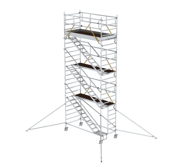 Günzburger Steigtechnik Rollgerüst SG 1,35 x 3,0 m mit Schrägaufstiegen & Ausleger | LeiterMax