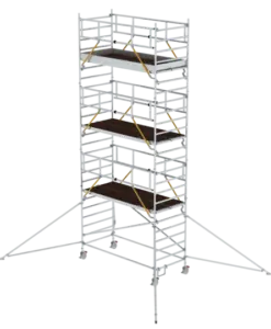 Günzburger Steigtechnik Rollgerüst SG 1,35 x 3,0 m mit Ausleger & Doppel-Plattform | LeiterMax
