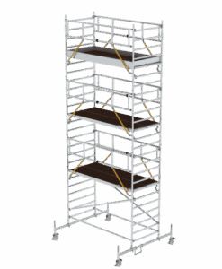Günzburger Steigtechnik Rollgerüst SG 1,35 x 3,0 m mit Fahrbalken und Doppel-Plattform | LeiterMax