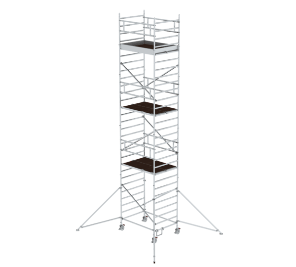 Günzburger Steigtechnik Rollgerüst 1,35 x 1,80 m mit Ausleger & Doppel-Plattform | LeiterMax