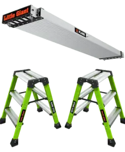 Little Giant - SureStep + Plank-Step - Stufenstehleiter Bundle
