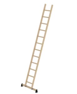 Sprossen-Anlegeleiter Holz nivello®-Traverse