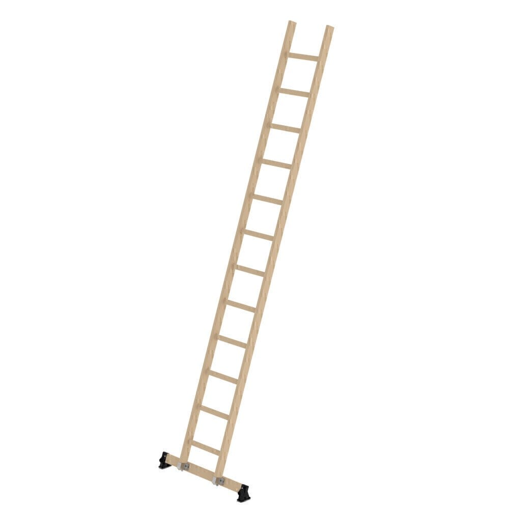 Sprossen-Anlegeleiter Holz nivello®-Traverse