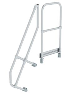 Zweiter Handlauf für Treppe mit Plattform 60°