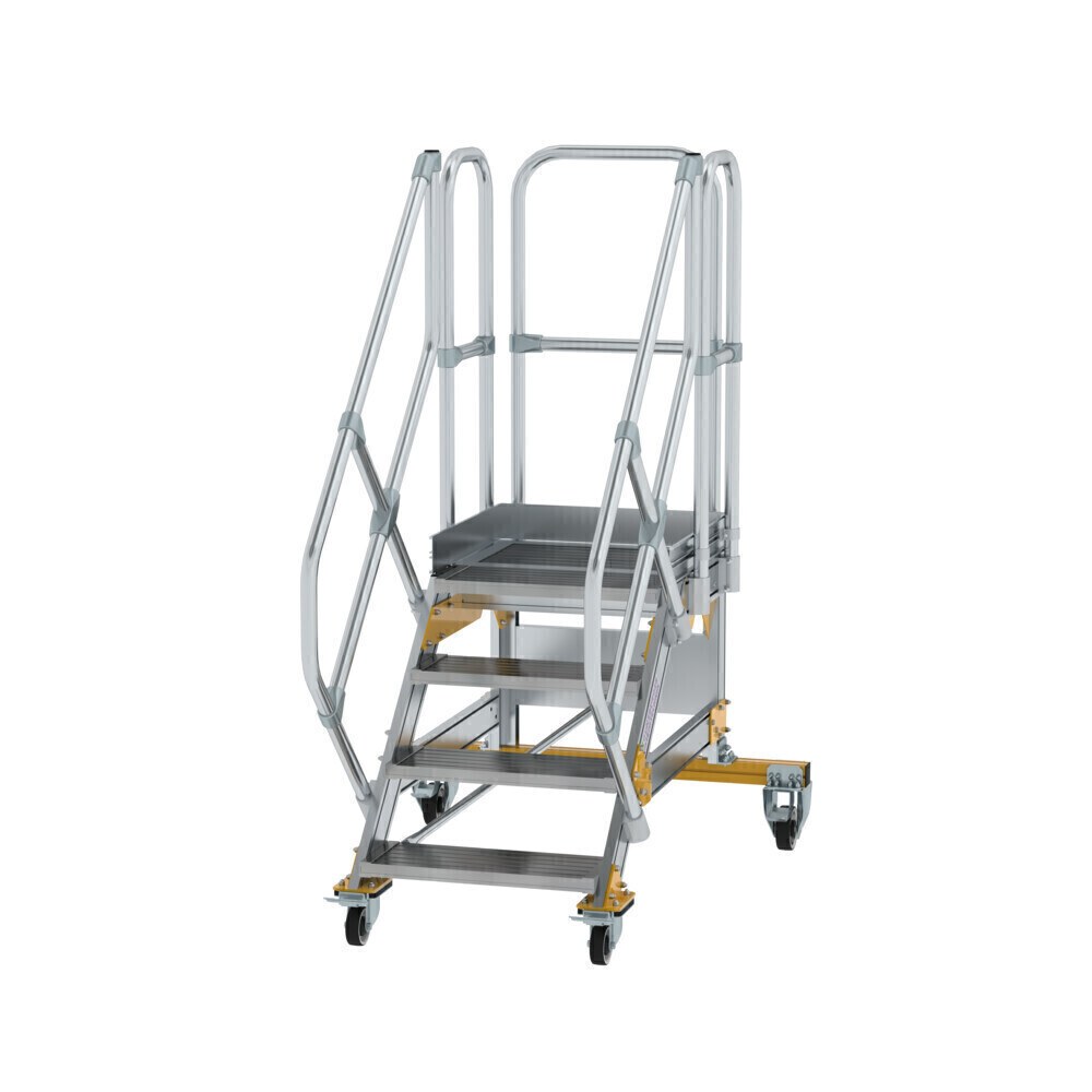 Plattformtreppe 45° fahrbar Stufenbreite 600 mm